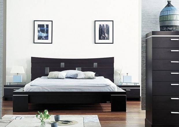diseño de interiores de dormitorio en estilo moderno