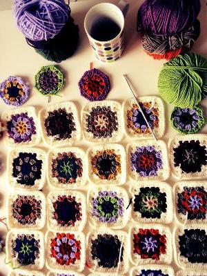 patchwork cuadros crochet