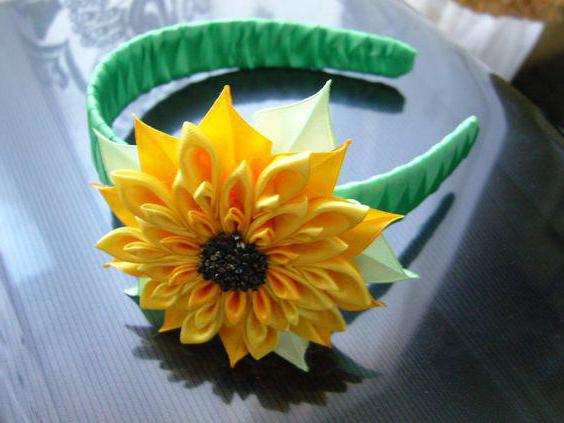 Sunflower-Kanzashi: clase magistral