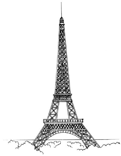 Cómo dibujar la Torre Eiffel a lápiz