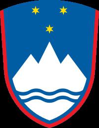 Escudo de armas y la bandera de Eslovenia